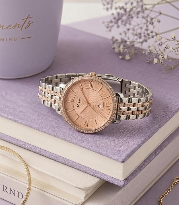 6acf83d7b572b0.jpg Fossii_l Jacqueline 2Ton Rose Gold Pink - Image 1