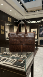 Mont Blanc Noir Vertical Zip Laptop Bag Premium Quality 2nd (8180-Brown) - Image 2