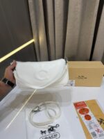 COACCH TERI WHITE NOLITA SHOULDER BAG PREMIUM SMOOTH LEATHER WITH OG BOX - Image 4