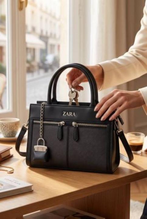 6acf8d3199eb20.jpg ZARRA tote mini with bagpouch 6714 - Image 1