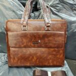 Mont Blanc Heritage Classic Brown Laptop Bag Front Flap With Strap (11074-1)