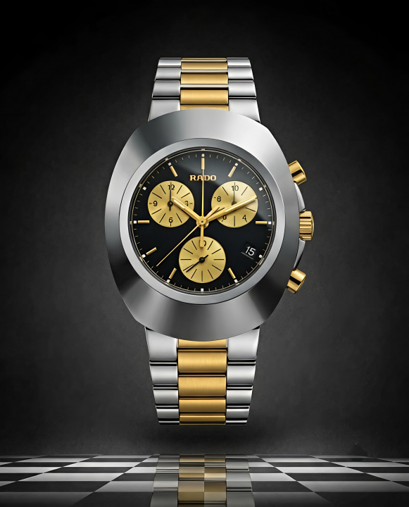 6acf9bae93ae50.png Raado 100M Chronograph AAA-QUALITY 2 ton gold black - Image 1