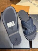Lv Louiis Vuitton Oasis Mule Mens Premium Sandal marine blue - Image 4