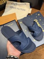 Lv Louiis Vuitton Oasis Mule Mens Premium Sandal marine blue - Image 2