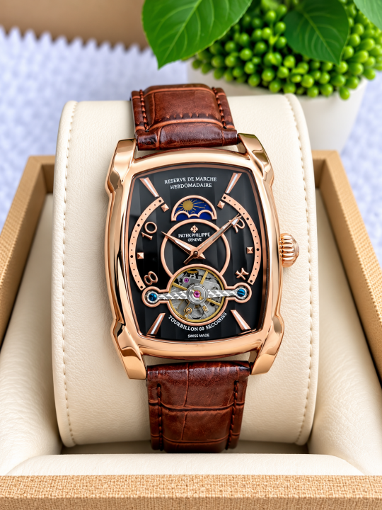 6acfadf6e6bef0.png Patek Philipe Sun Square Automatic AT530 - Image 1