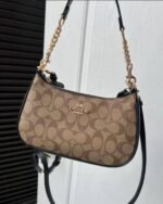 Coac Teri Shoulder Bag In Signature Canvas dual belts with og box 443 - Image 2