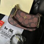 COAC Teri Shoulder Bag In Signature Canvas dual belts with og box 910