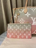 luois vuton Leather Flower Charm Neverfull shoulder bag with dust cover super premium quality 975 - Image 3