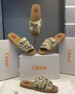 Chloe slides with brand box 1180 - Image 2