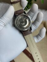 FOSIL TOWNSMAN AUTOMATIC DARK BROWN LEATHER BELT AT165 - Image 4