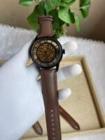 FOSIL TOWNSMAN AUTOMATIC DARK BROWN LEATHER BELT AT165 - Image 2