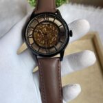FOSIL TOWNSMAN AUTOMATIC DARK BROWN LEATHER BELT AT165