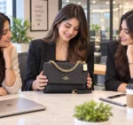 Coacch klare signature monogram crossbody bag with ogbox