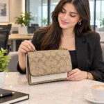 Coacch klare signature monogram crossbody bag with ogbox